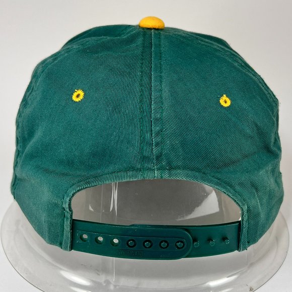 VTG Youngan Kudzu Tulsa Drillers Snapback Baseball Hat Cap Green Gold Mens - Picture 4 of 15